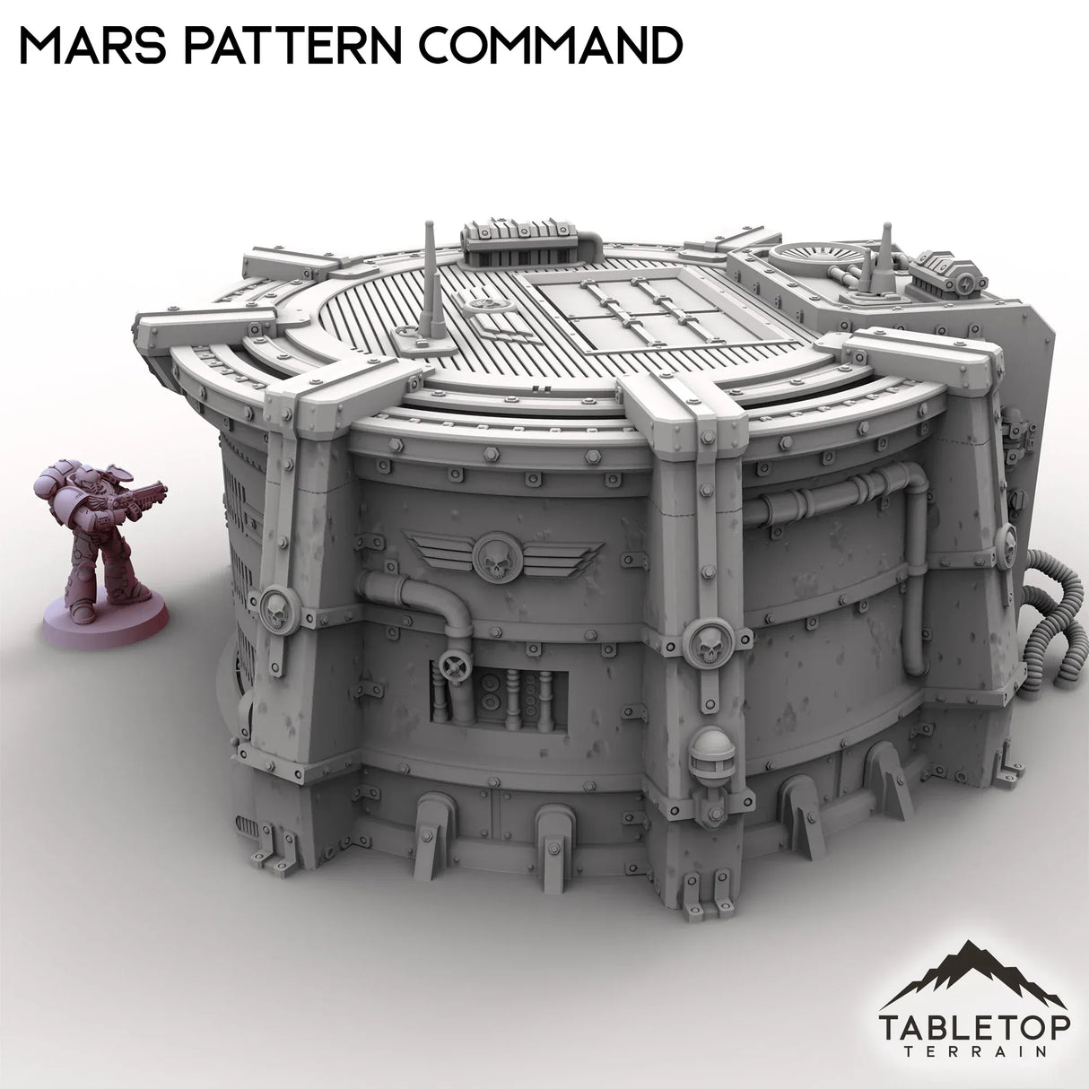 Tabletop Terrain Building Grimdark Mars Pattern Command Bunker
