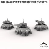 Tabletop Terrain Building Grimdark Perimeter Defense Turrets