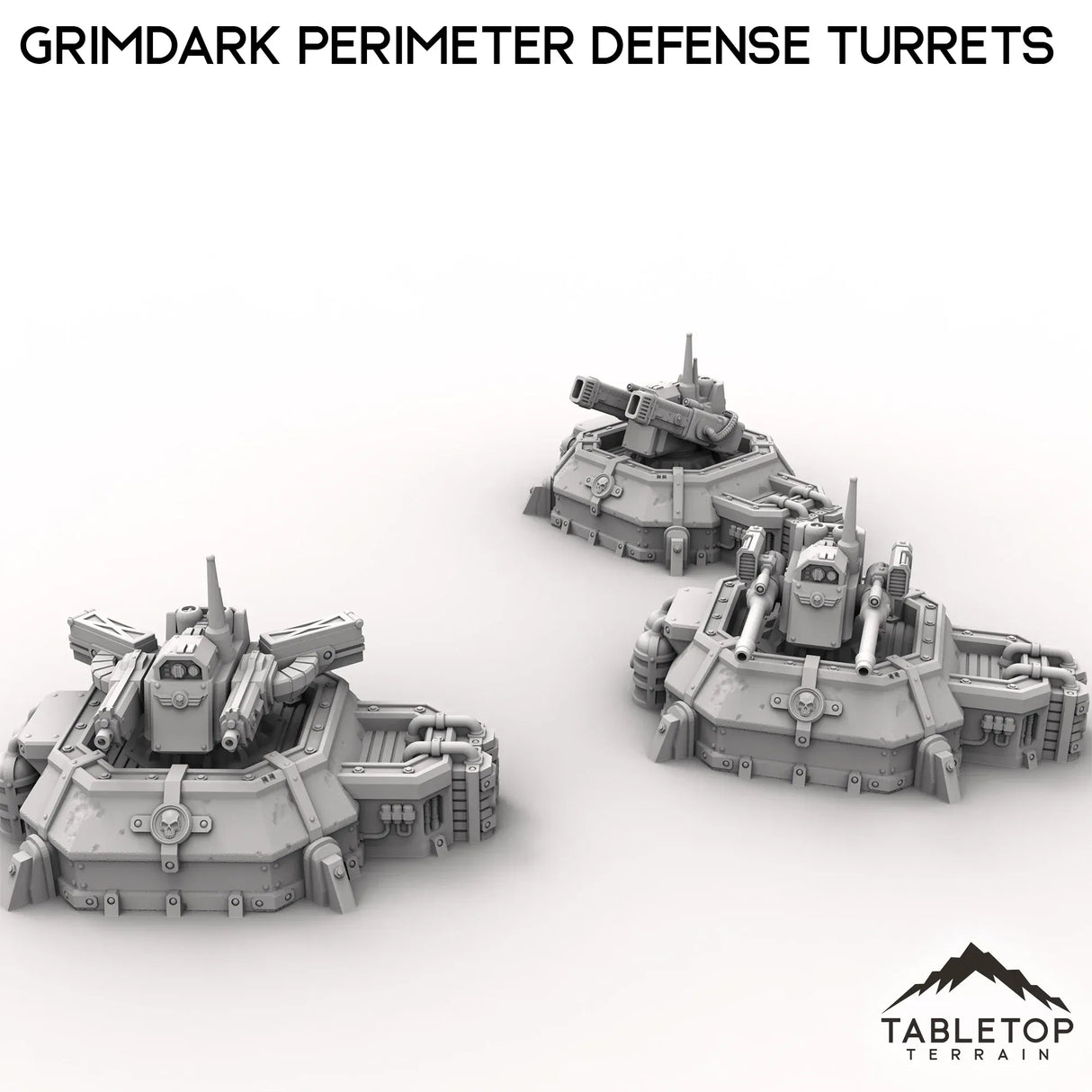 Tabletop Terrain Building Grimdark Perimeter Defense Turrets