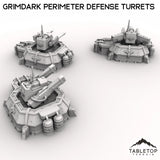 Tabletop Terrain Building Grimdark Perimeter Defense Turrets