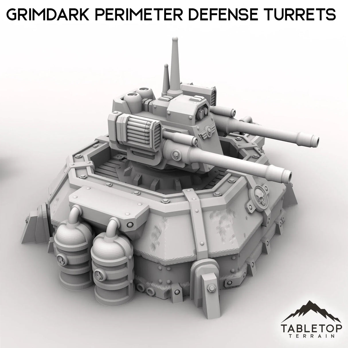 Tabletop Terrain Building Grimdark Perimeter Defense Turrets