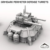 Tabletop Terrain Building Grimdark Perimeter Defense Turrets