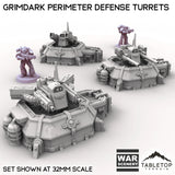 Tabletop Terrain Building Grimdark Perimeter Defense Turrets
