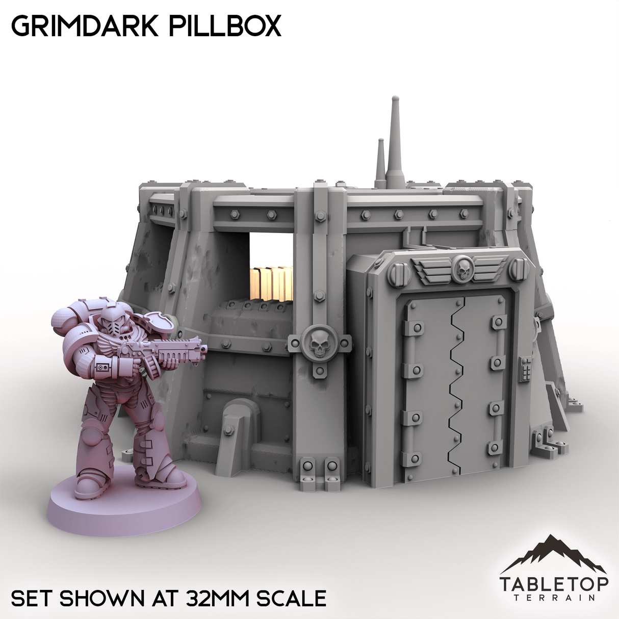Tabletop Terrain Building Grimdark Pillbox