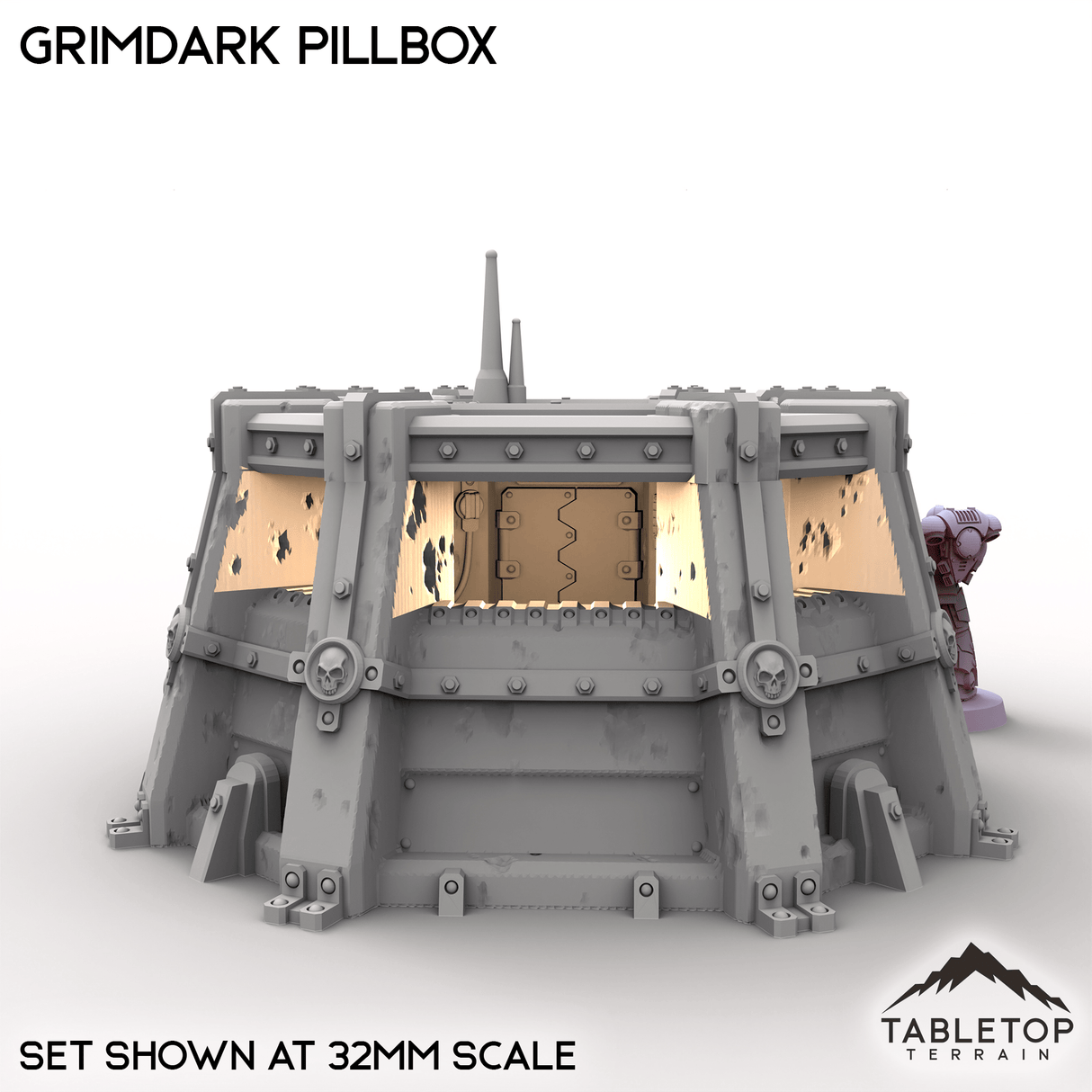 Tabletop Terrain Building Grimdark Pillbox