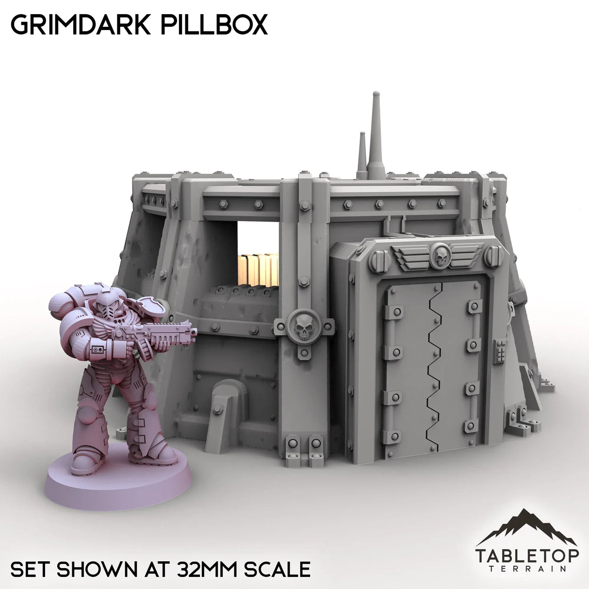 Tabletop Terrain Building Grimdark Pillbox