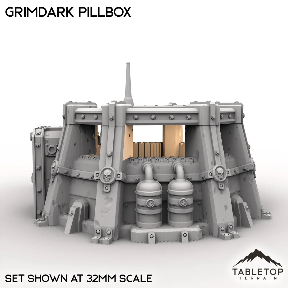Tabletop Terrain Building Grimdark Pillbox