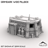 Tabletop Terrain Building Grimdark Wide Pillbox