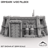 Tabletop Terrain Building Grimdark Wide Pillbox
