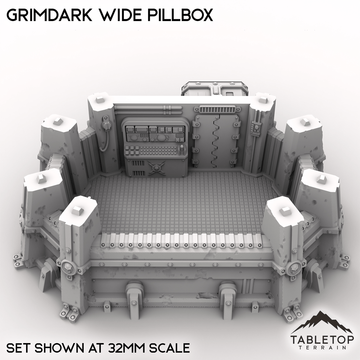 Tabletop Terrain Building Grimdark Wide Pillbox
