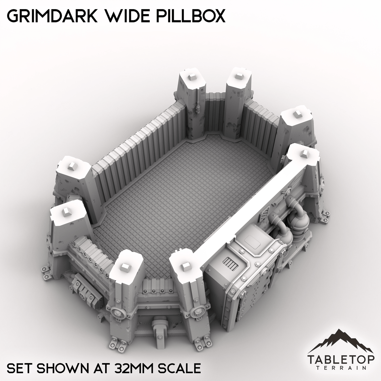 Tabletop Terrain Building Grimdark Wide Pillbox