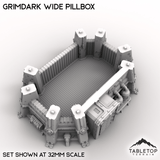 Tabletop Terrain Building Grimdark Wide Pillbox
