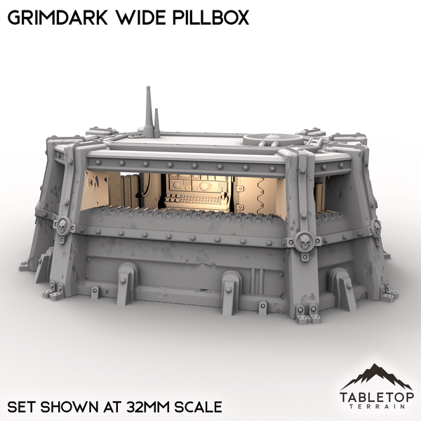 Tabletop Terrain Building Grimdark Wide Pillbox