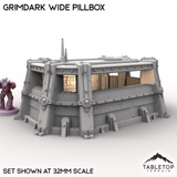 Tabletop Terrain Building Grimdark Wide Pillbox