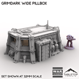 Tabletop Terrain Building Grimdark Wide Pillbox