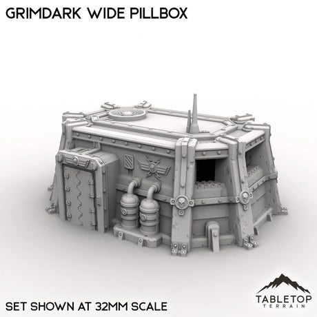 Tabletop Terrain Building Grimdark Wide Pillbox