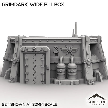Tabletop Terrain Building Grimdark Wide Pillbox