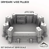 Tabletop Terrain Building Grimdark Wide Pillbox