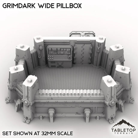 Tabletop Terrain Building Grimdark Wide Pillbox