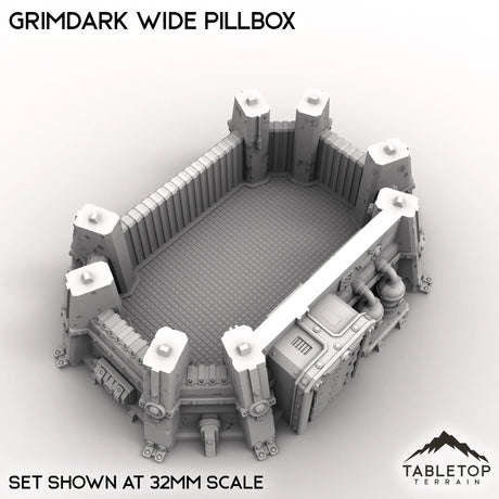 Tabletop Terrain Building Grimdark Wide Pillbox