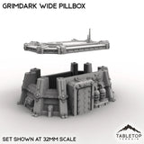Tabletop Terrain Building Grimdark Wide Pillbox