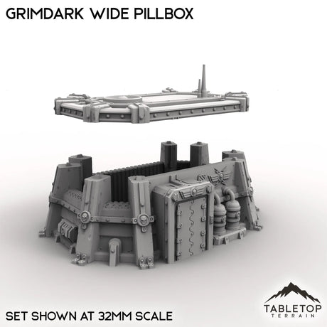 Tabletop Terrain Building Grimdark Wide Pillbox