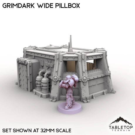 Tabletop Terrain Building Grimdark Wide Pillbox