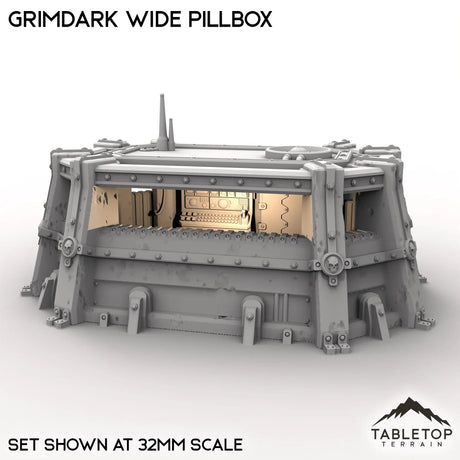 Tabletop Terrain Building Grimdark Wide Pillbox