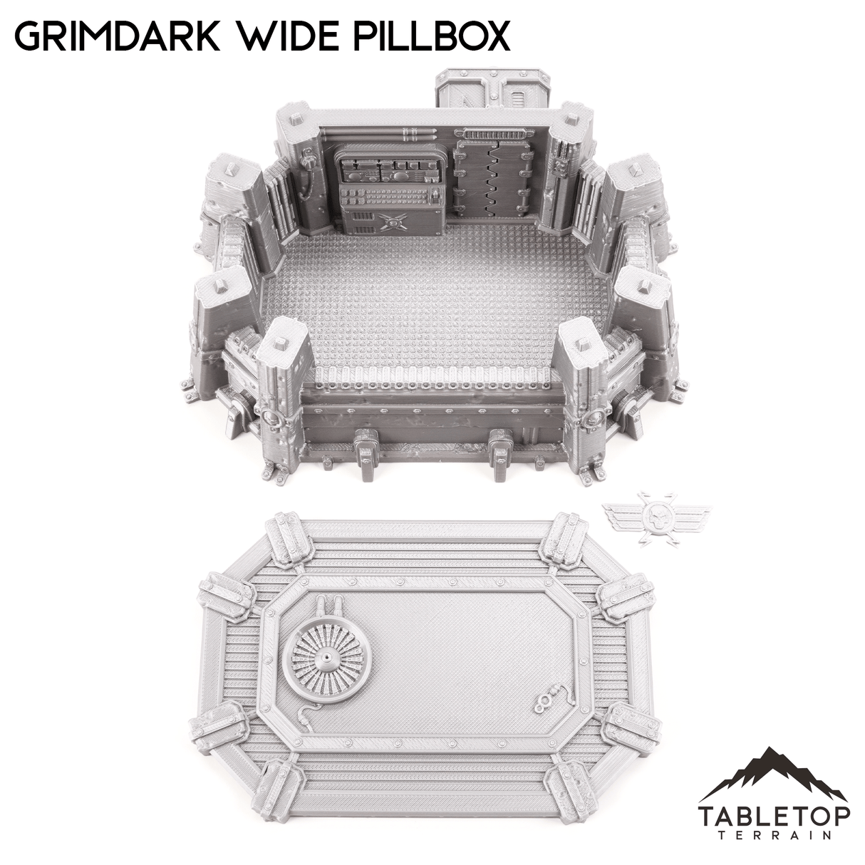 Tabletop Terrain Building Grimdark Wide Pillbox