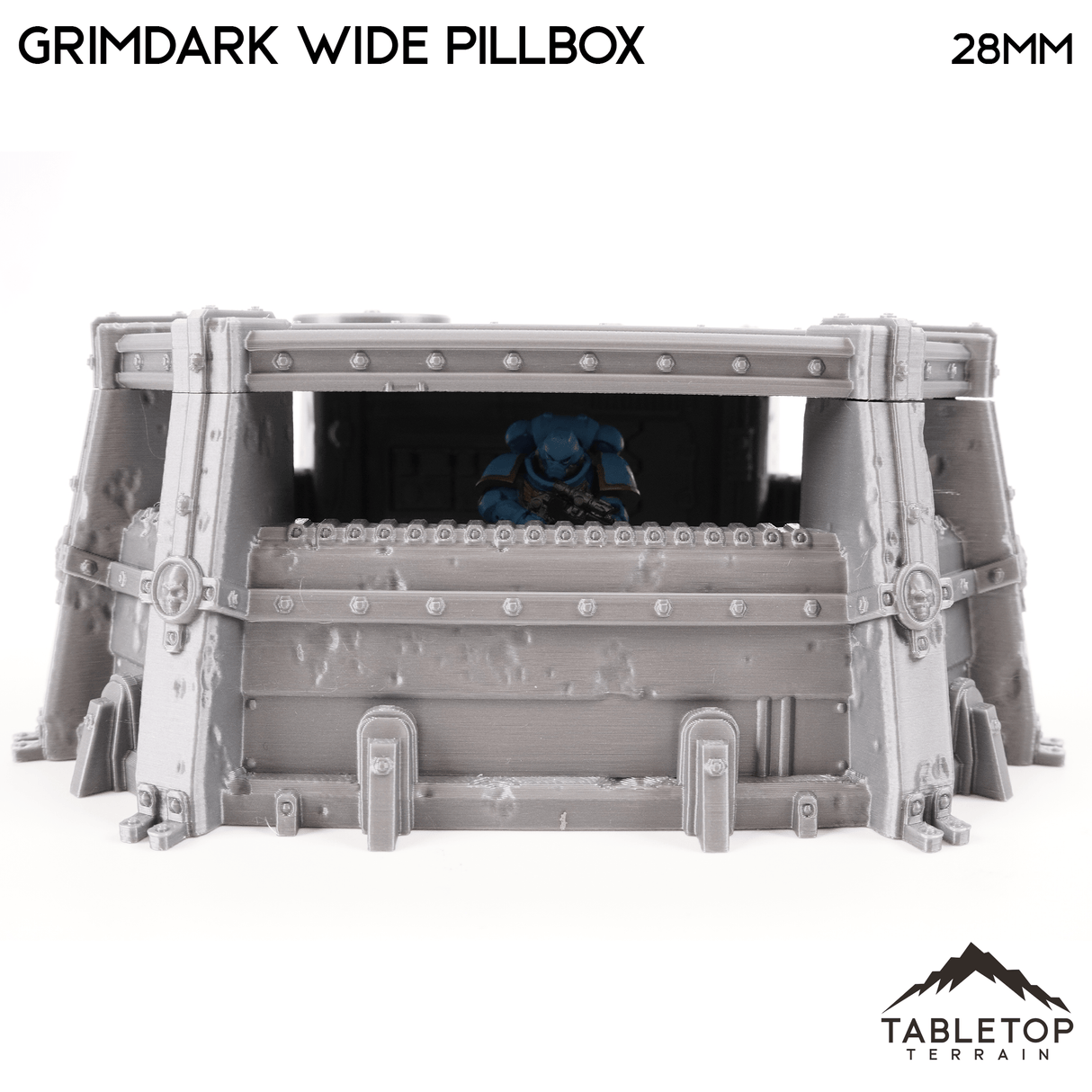 Tabletop Terrain Building Grimdark Wide Pillbox