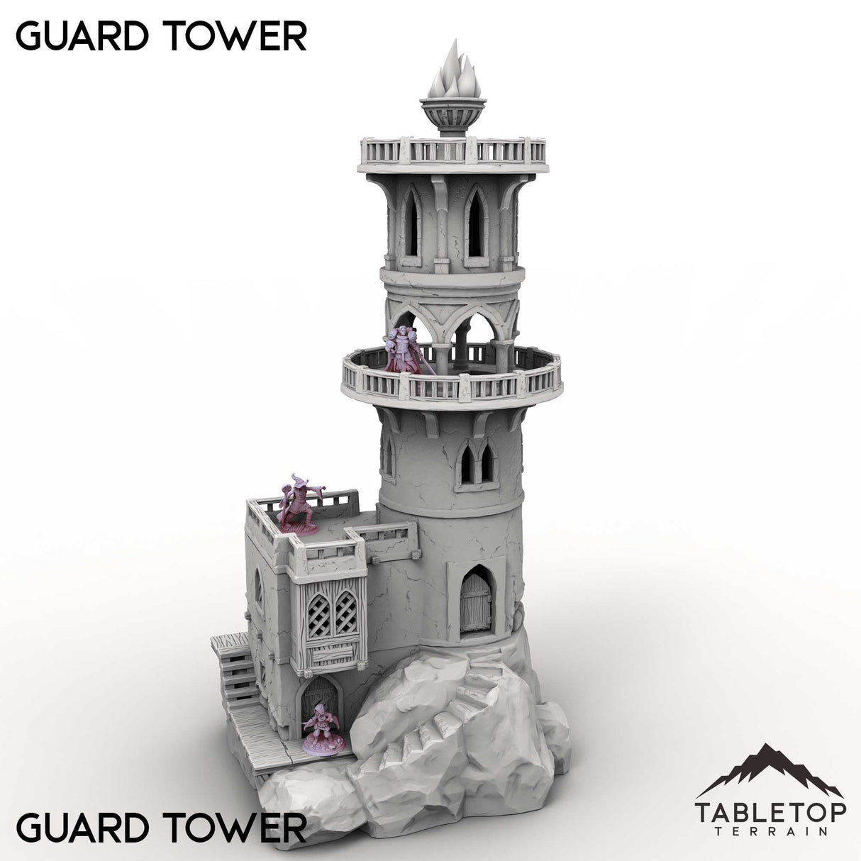 Tabletop Terrain Building Guard Tower / 32mm Guard Tower