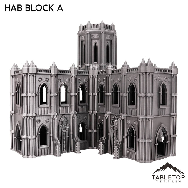 Tabletop Terrain Building Hab Block A - Augusta, The Holy City