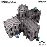 Tabletop Terrain Building Hab Block A - Augusta, The Holy City