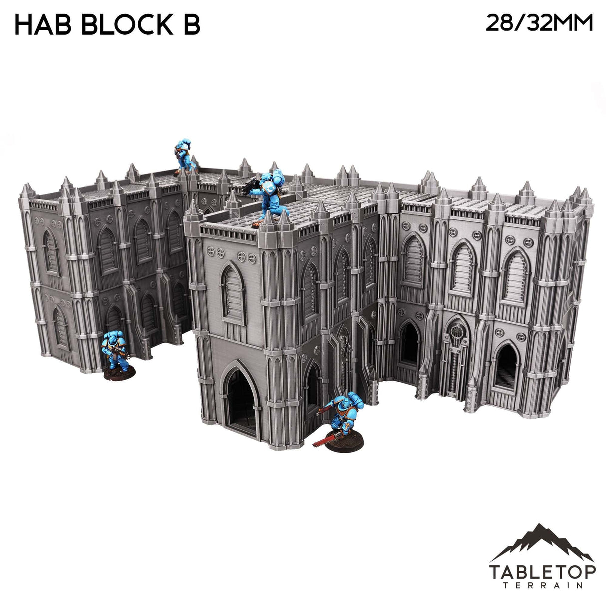 Tabletop Terrain Building Hab Block B - Augusta, The Holy City