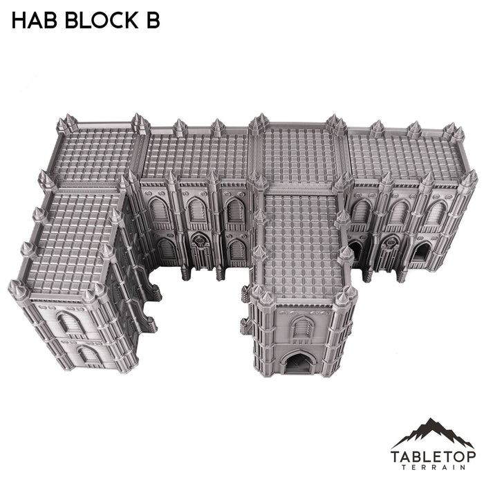 Tabletop Terrain Building Hab Block B - Augusta, The Holy City
