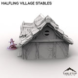 Tabletop Terrain Building Halfling Village Stables