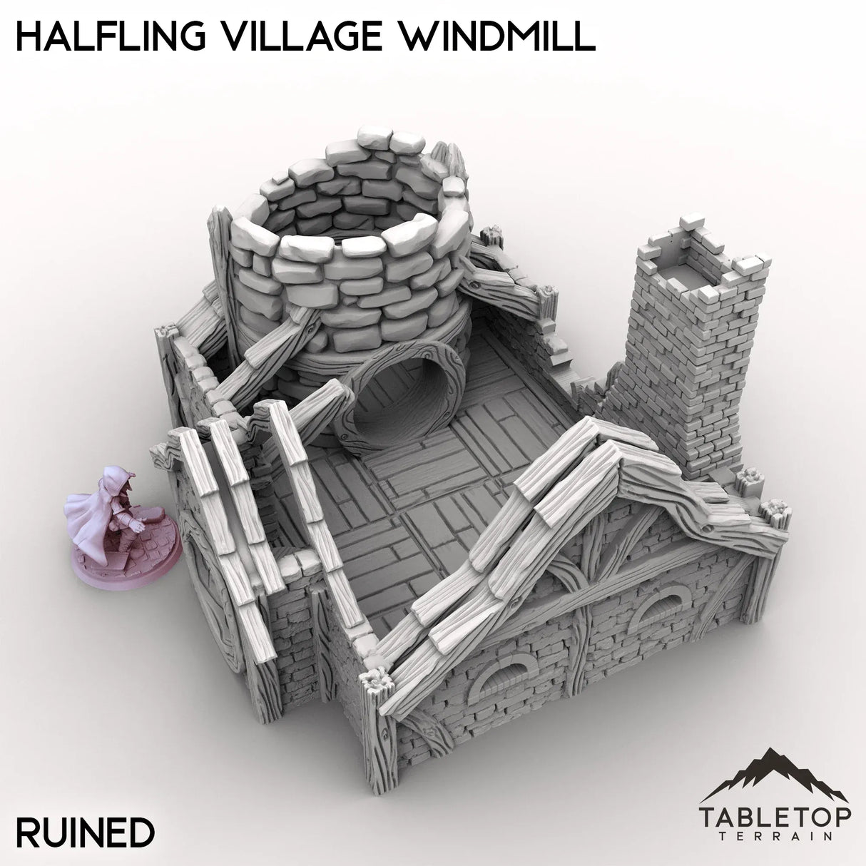 Tabletop Terrain Building Halfling Village Windmill