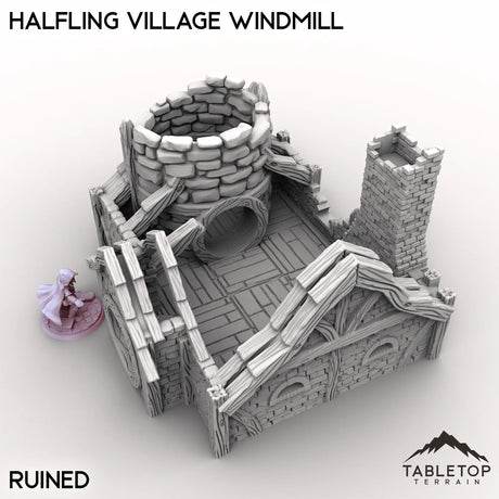 Tabletop Terrain Building Halfling Village Windmill