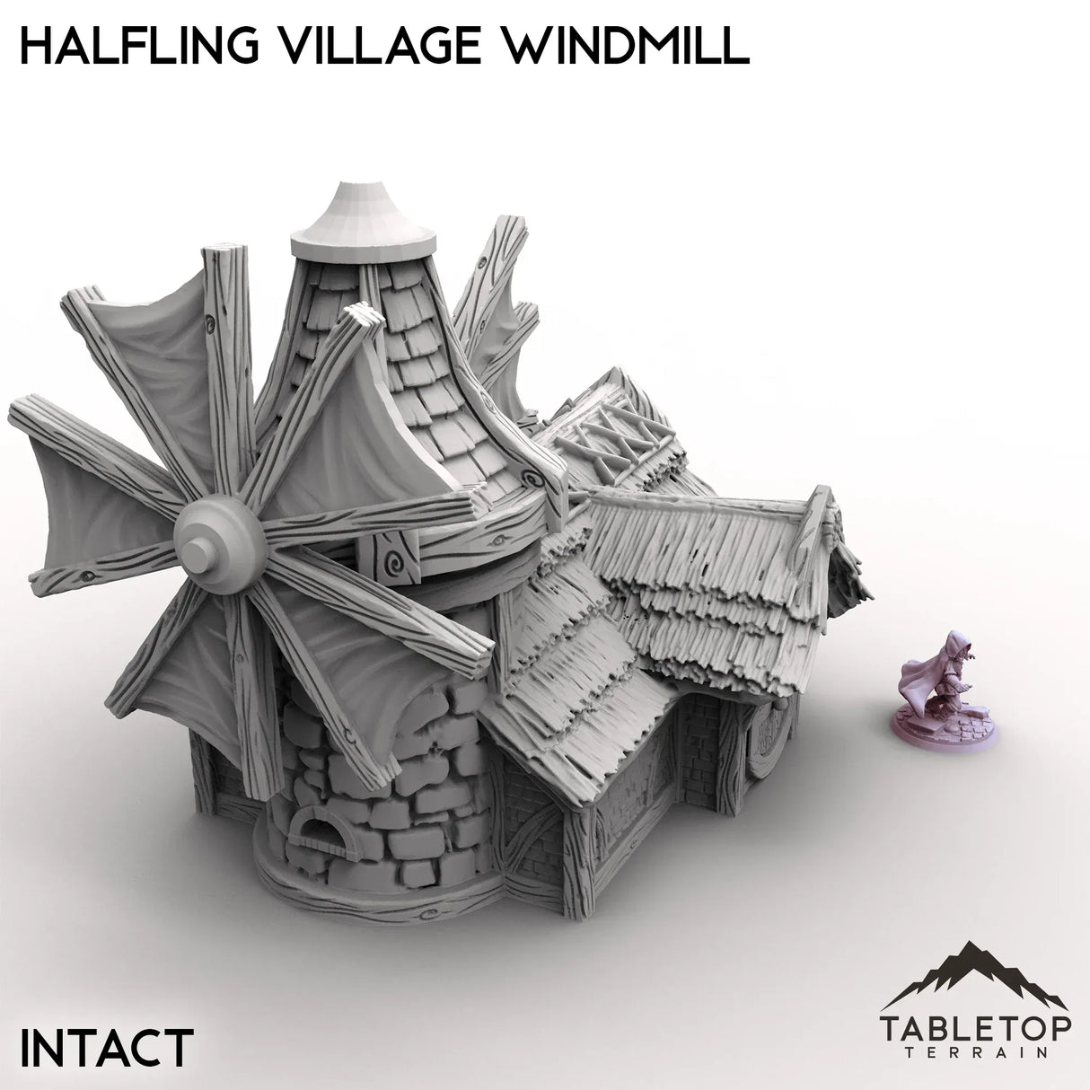 Tabletop Terrain Building Halfling Village Windmill
