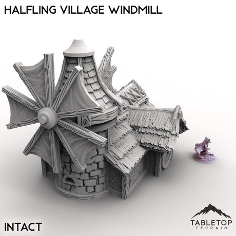 Tabletop Terrain Building Halfling Village Windmill