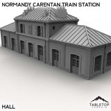 Tabletop Terrain Building Hall / 32mm Normandy Carentan Train Station