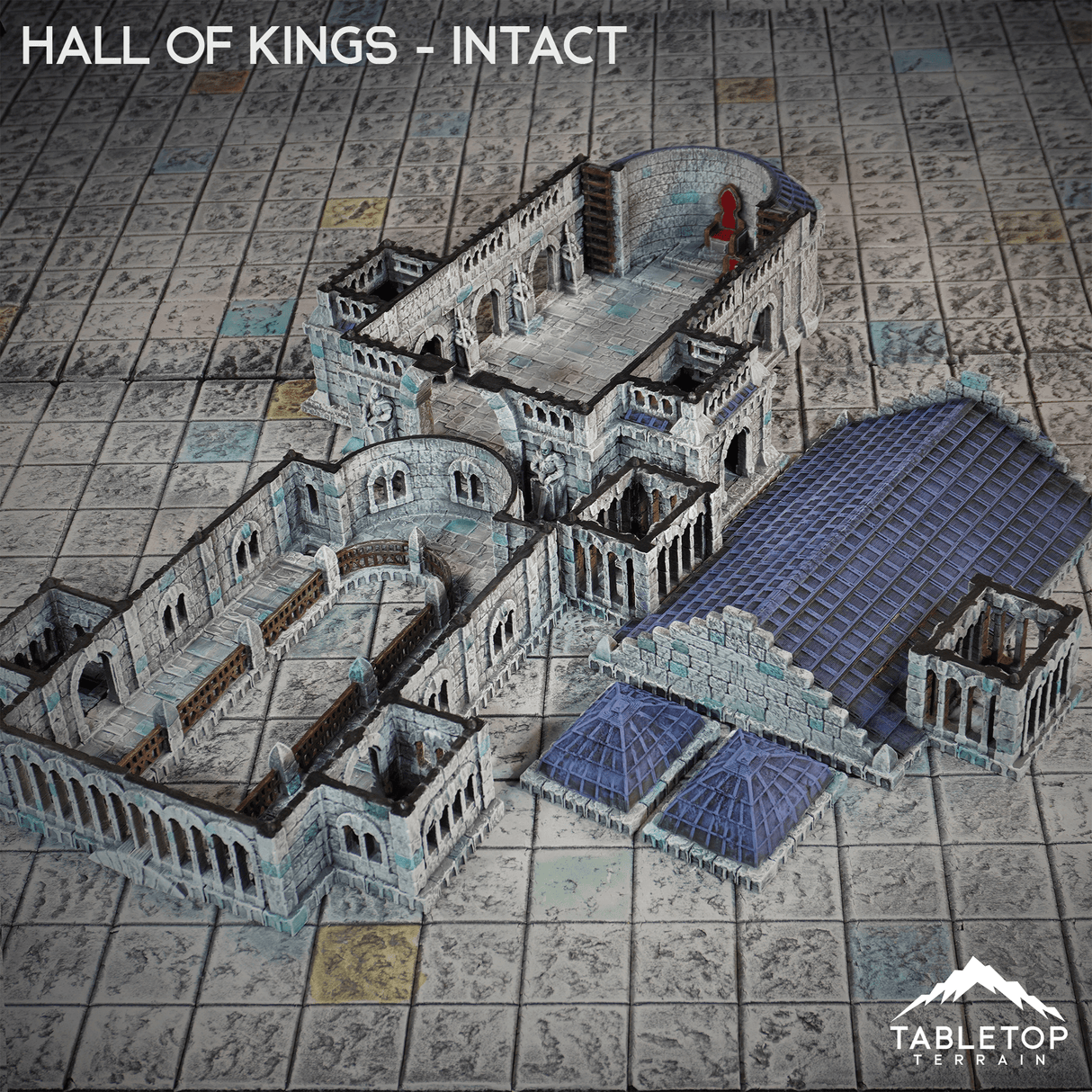 Tabletop Terrain Building Hall of Kings - Kingdom of Tor Ithilas