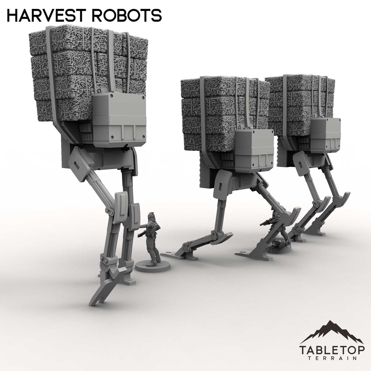 Tabletop Terrain Building Harvest Robots