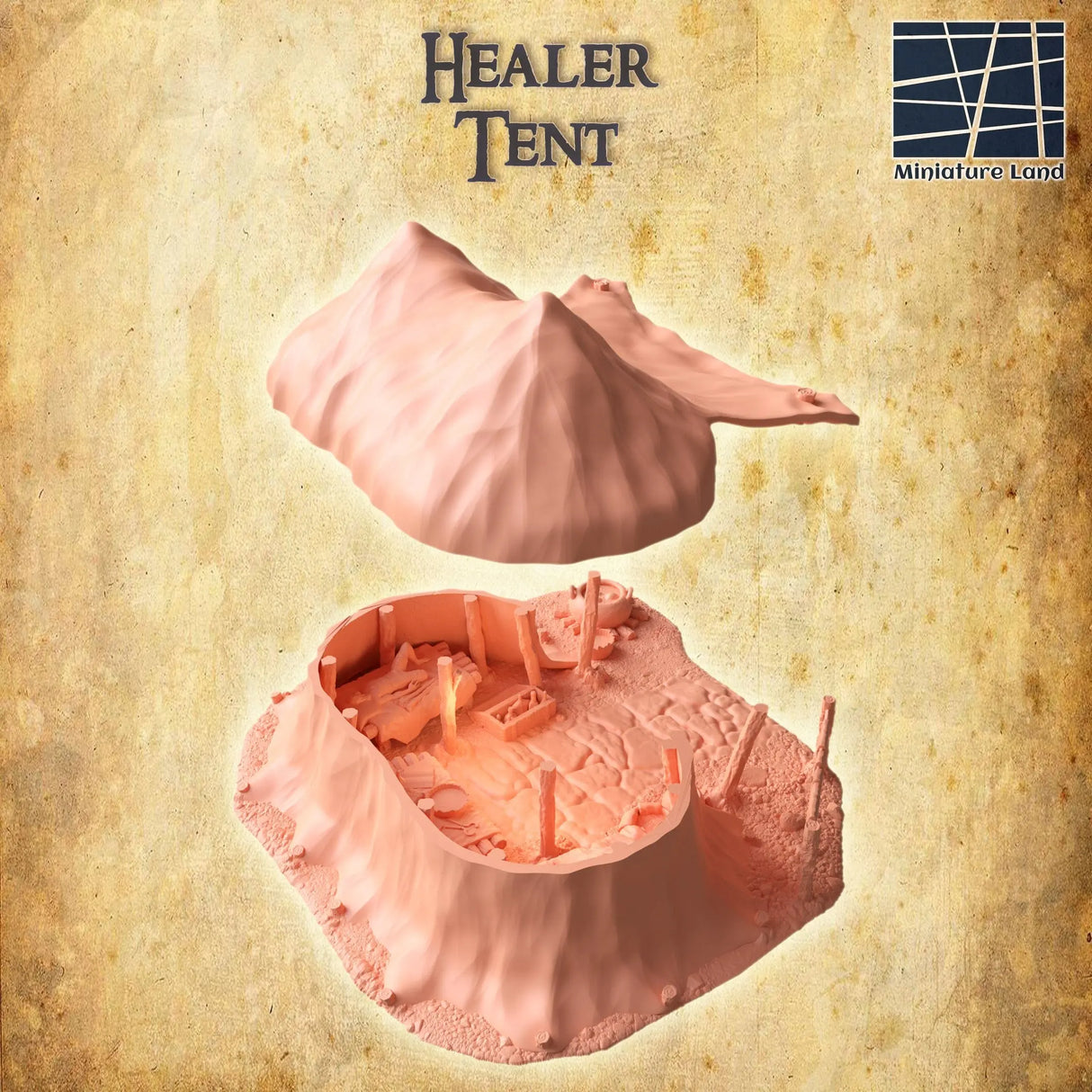 Tabletop Terrain Building Healer Tent