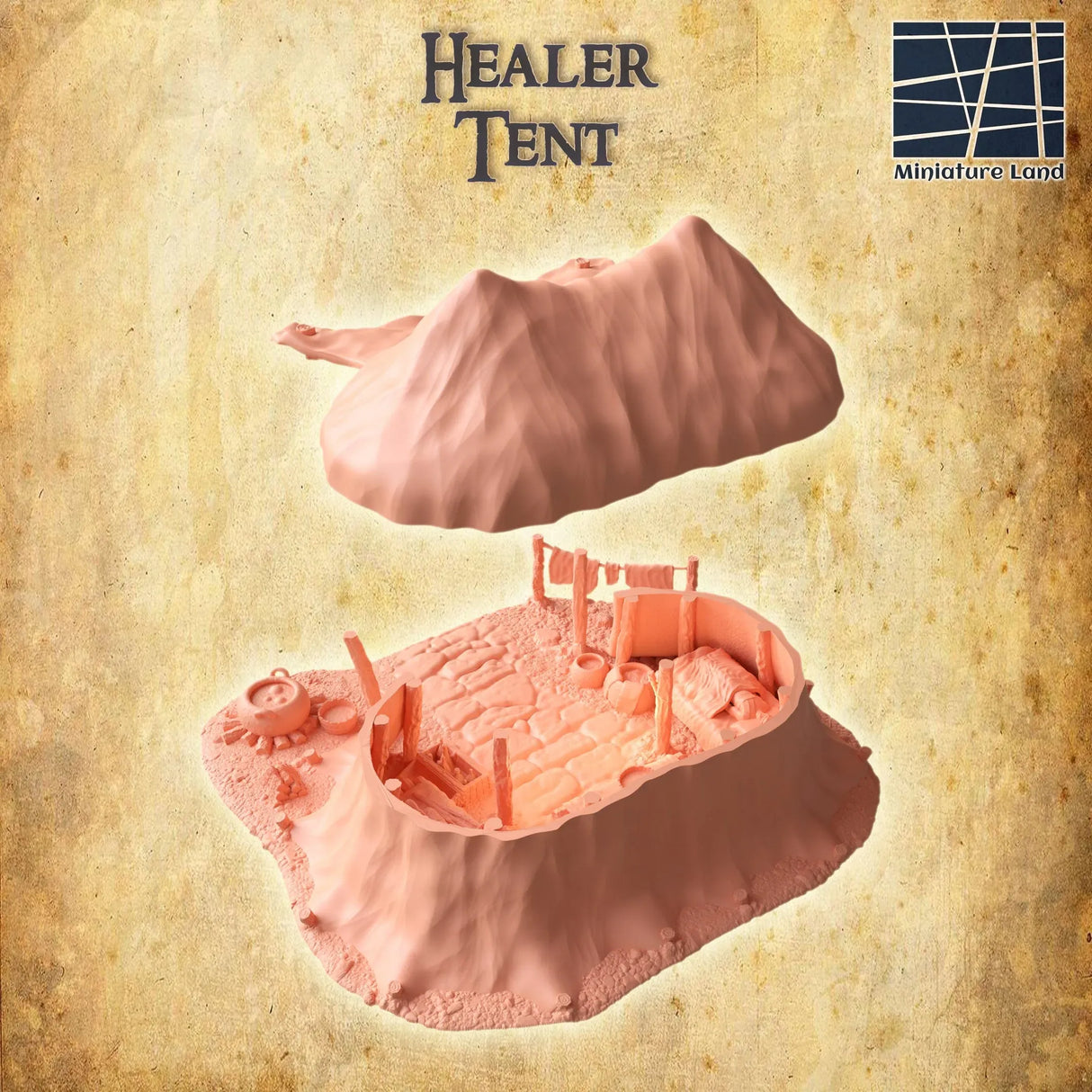 Tabletop Terrain Building Healer Tent
