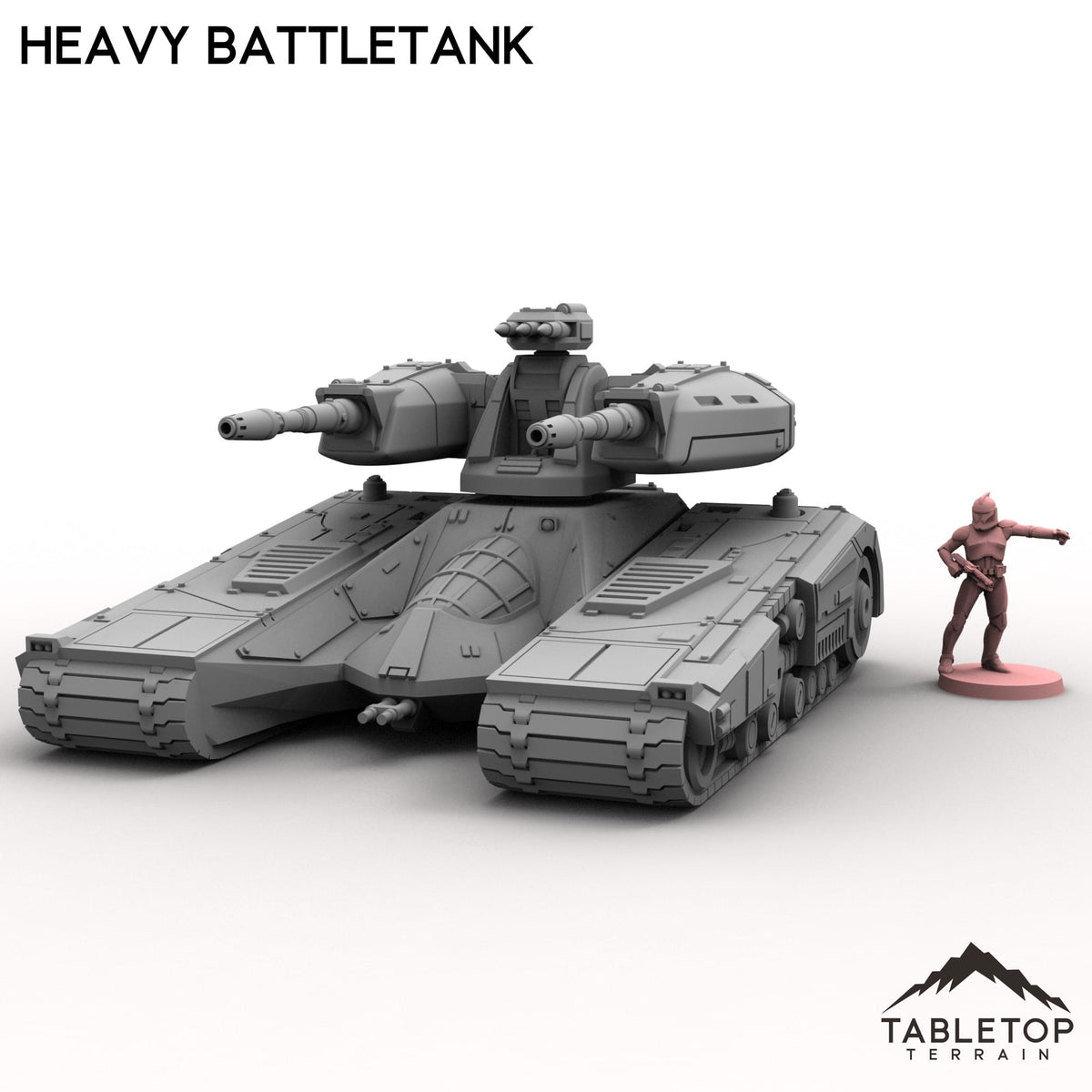 Tabletop Terrain Building Heavy Battletank