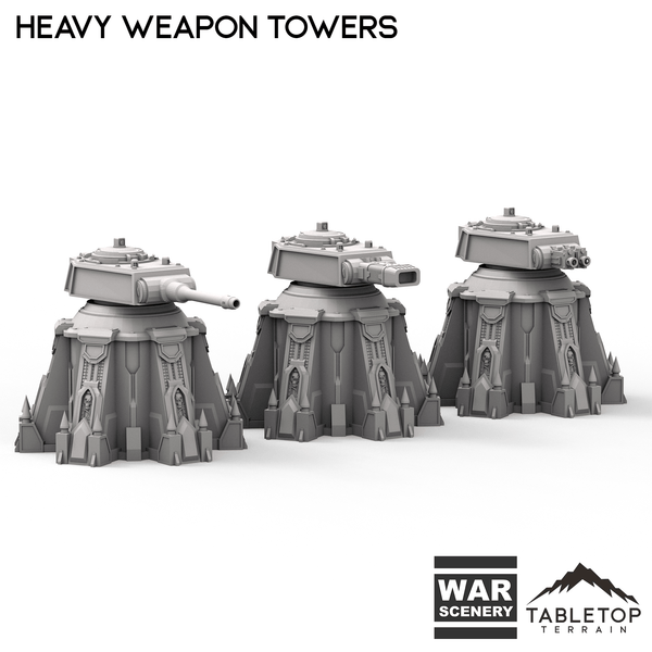Tabletop Terrain Building Heavy Weapon Towers