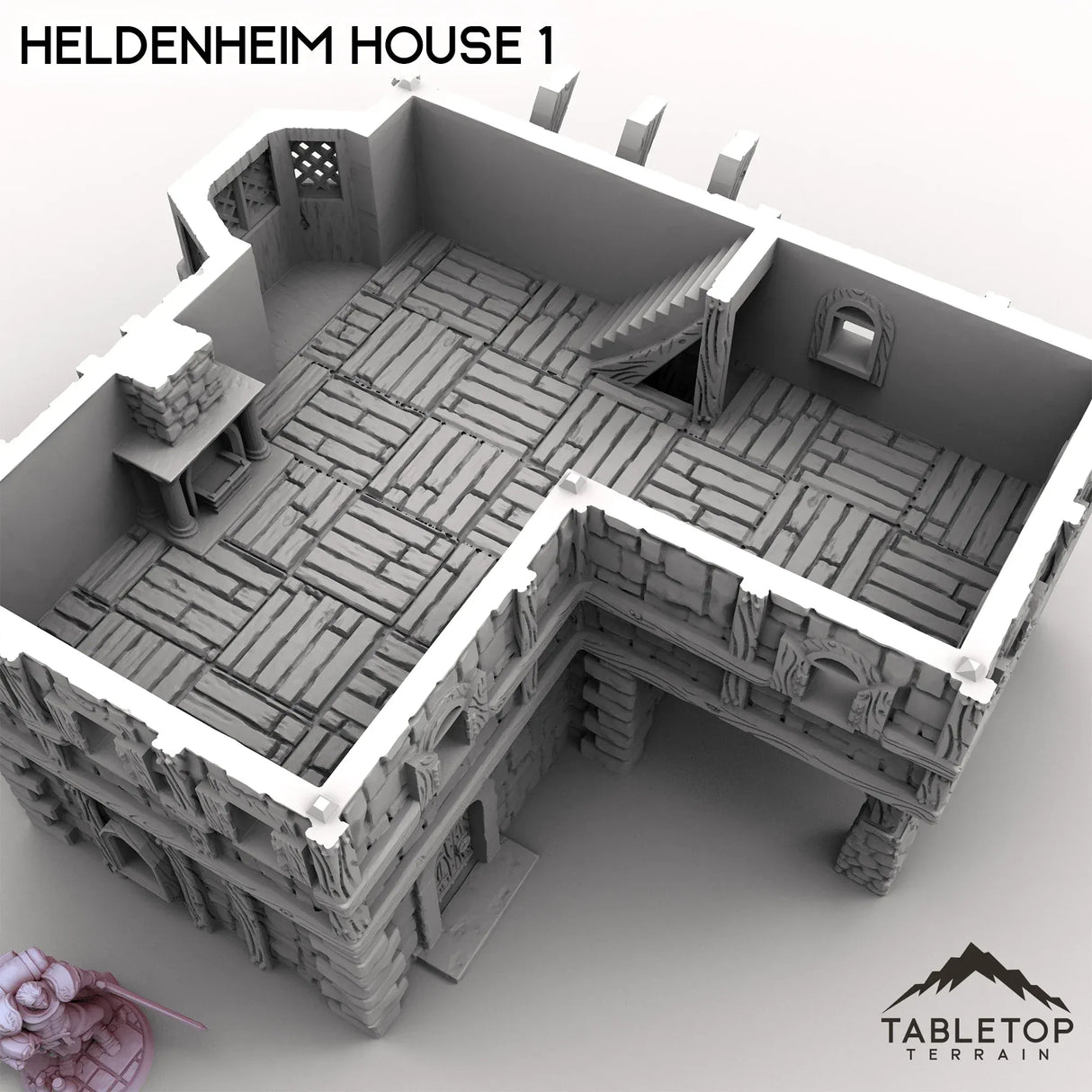 Tabletop Terrain Building Heldenheim House 1