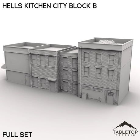 Tabletop Terrain Building Hells Kitchen City Block B