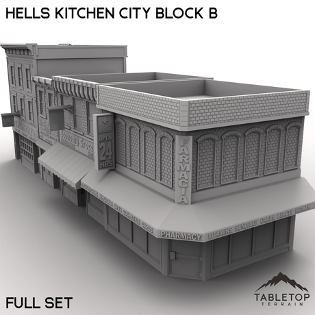 Tabletop Terrain Building Hells Kitchen City Block B